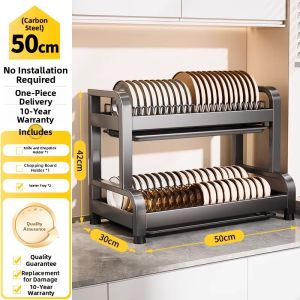 B&W | Multi-Function Kitchen Storage Rack for Dishes and Utensils