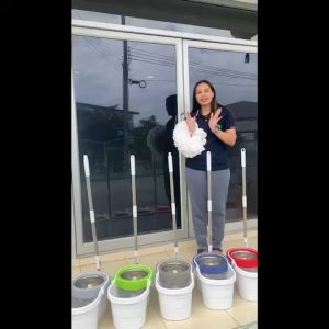 SJEASYMOP ไม้ถูพื้น ชุดถังปั่นม็อบรุ่น WELL