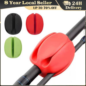 5pcs Silicone Fishing Rod Clip with Ball 5 Hole Fishing Rod Holder Ball Multifunctional Bundle Ball Tackle Ties Fishing Rod Tool