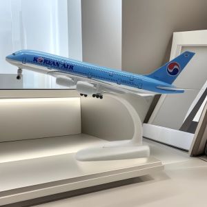 NEW 20cm Alloy Metal KOREA KOREAN AIR AIRBUS 380 A380 Airways Airplane Model Diecast Air Plane Model Aircraft Wheels