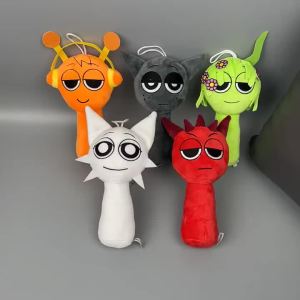 Cartoon Sprunki Plush Horror Game Doll Soft Stuffed Pillow Desktop Figurine Ornament Home Decor Birthday Christmas Party Gifts