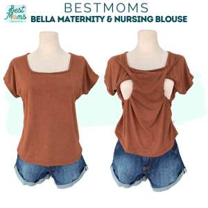 Bestmoms - Bella Maternity and Nursing Breastfeeding Pregnancy Blouse Tops