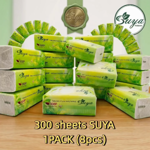 Buy 1Take1 -300sheets Suya Organic Green Tea Facial Tissue Paper Towel- Unscented 4 Ply Disposable