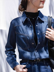 High-end Fashion Design Loose Retro Denim Jacket