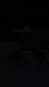 Set Kunci Pintu Tanggung Harlock Med-Medium - Gagang Kotak Minimalis Polimer Sintetis