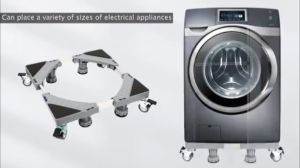 Foot Wheel Steel Refrigerator Rack Stand Washing Machine Base Ref Stand With Multi-functional Household Base
