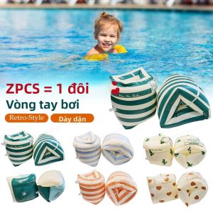 1 Cặp PVC In Hình Nổi Cánh Tay Vòng Tròn Tay Đôi Không Khí Cánh Tay Bơm Hơi Phao Bơi Cho Người Lớn Trẻ Em Thiết Bị Bể Bơi