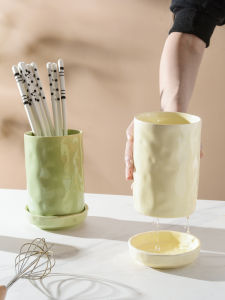 Hộp Đựng Thìa Bằng Gốm Sứ Phong Cách Kem Mới Dùng Tại Nhà Hộp Đựng Thìa Và Thìa Bằng Gốm Sứ Đồ Ăn Uống Trang Trí Nhà Bếp