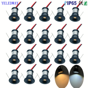 Indoor 1W LED Spotlights Mini Led Downlights 12V Dimmable Down Lights Focus Spot Lamp IP65 Staircase Cabinet Ceiling Lighting