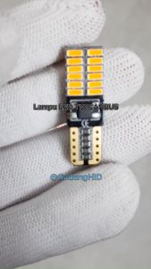LED T10 CanBus 24 Mata T10 SMD 4014 Lampu W5W Senja Sein Motor Mobil