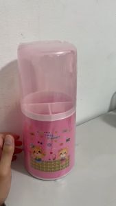 KlikAja88 Tempat Sendok dan Garpu Bulat tertutup Wadah Sendok TSBB168 Beverly