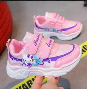 SZ | COD Sepatu Karakter HELLOKITTY | Sepatu Anak Perempuan Murah | Sepatu Anak Sekolah Fashion Kids | Sneakers Boots Viral Kekinian | Sepatu Anak 3-9 Tahun