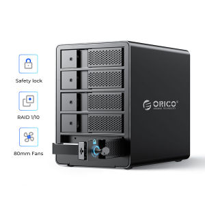 ORICO 2 bay 3.5 USB3.0 to SATA With RAID HDD Docking Station Aluminum HDD Enclosure 36W Power Adapter HDD Case