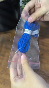 Nukus Tali Sepatu Bulat Biru - Panjang 100 cm