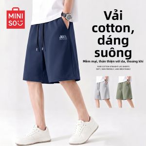 Miniso | Quần Short Nam Kiểu Trung Quốc CottonThoải Mái