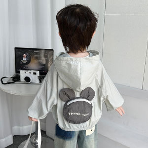 Lightweight Breathable UV Protection Clothing for Boys Summer Cartoon Design Anti-Uv Baby Air Conditioning Suit Kids Outdoor Wear