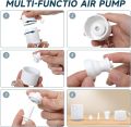 Mini Inflator Pump Light Inflate Deflate Portable Electric Air Pump for Air Mattresses Beds Swimming Ring Outdoor Camping Pump. 