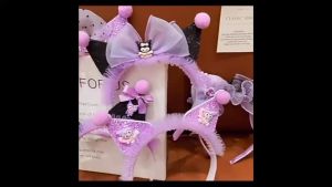 ✅100% Original Mixx Cute Cartoon Kuromi My Melody Cinnamoroll Head Band Plushie Hair Accessorie