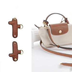 Longchamp Mini Bag สายคล้องคอ Punch Strapless เปลี่ยนหัวเข็มขัดหนังแท้กระเป๋าถือแปลงอุปกรณ์เสริม