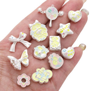 1PC Alloy Drop Oil Beads Matte Silver Heart Star Moon Shape Spacer Beads For Handmade Bracelet Necklace Earring Keychain DIY Craft Jewelry Making Accessories