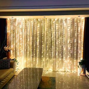 Remote Control Fairy Lights 3 4 6 Meters USB LED Curtain String Lights for Christmas Home Bedroom Decoration Festive Party