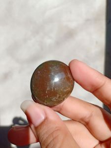 moss agate มอสอาเกต น้ำหนัก 23 g #MA5 ขัดเงา หินธรรมชาติ หินสะสม