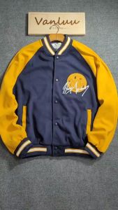 Áo Khoác bomber thêuáo khoác Bóng Chày thêu Dáng Dài Rộng Cho Nam Nữ