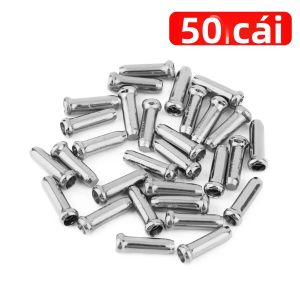 PINMOAP 50 Cái Nút Chặn Dây Cáp Xe Đạp Phổ Thông Hợp Kim Đầu Nối Dây Phanh Dây Cáp Xe Đạp Leo Núi & Đường Phố Phụ Kiện Sửa Chữa