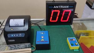 Mesin Antrian 2 Digit Wireless Dengan Voice dan Printer Auto Cutter