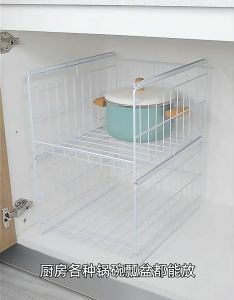 kitchen cabinet pull out basket / multi-function pull out storage rack / Under Sink kitchen storage rack