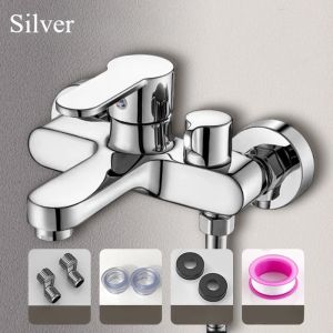 Bathroom Shower Faucet Mixing Valve Shower Shower Set Bathtub Mixing Switch Triple Hot and Cold Faucet Shower Faucet