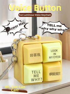FANMIAO | Prank Quotes Sound and Light Keychain Toy