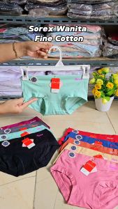 Celan Dalam Wanita Sorex 1232 Bahan Katun isi 3 & 6pcs | Cd Wanita Sorek Karet Lebar