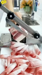 Manual slicer multi-functional slicer lamb roll slicer household meat cutter small frozen meat slicing tool