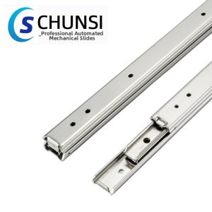 Light Load Dual Layer Steel Triple Slide Rail 20mm