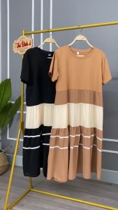 Váy bầu cotton dáng suông cao cấp thiết kế sang chảnh siêu đẹp