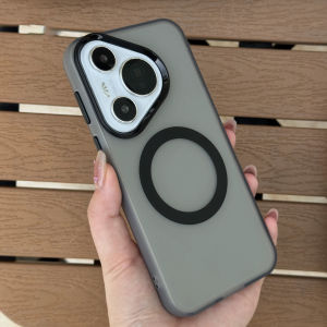 เคสโทรศัพท์แม่เหล็กสีลูกกวาด สำหรับ Huawei Pura 80 Pura 70 Pro Ultra Mate 70 60 Pro + สำหรับ Magsafe ป้องกันแรงกระแทก ฝาหลังใสแบบกันกระแทก