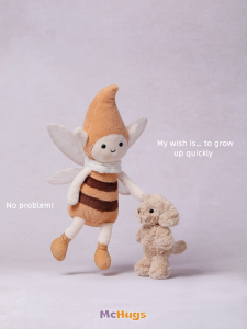 McHugs Milk Brown Color Dog Stuffed Animals Soft Puppy Plushies for Kids Plush Doll Gifts for Boys Girls 7.09 Inch