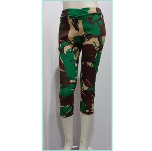 celana senam lorengTNI AD/celana olah raga wanita kantong cargo TNI