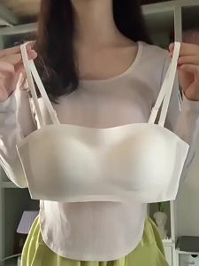 SEA AMILA ชุดชั้นในไม่มีรอยต่อแบบไม่มีสายรัดอกสไตล์ญี่ปุ่น ดีไซน์กันเลื่อน ใส่สบายและรองรับเต้านม