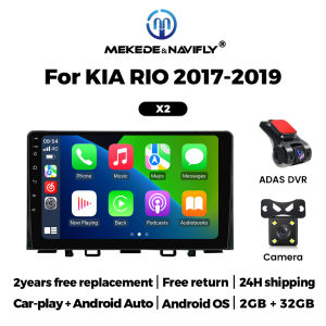 Navifly 1Din 9Inch GPS Navigation Screen For KIA RIO 2017 2018 2019 Car Radio Wireless Carplay Android Auto WIFI BT RDS FM Radio