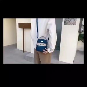 TAS SELEMPANG WANITA IMPORT CHIBAO 2 RUANG KANVAS 0282