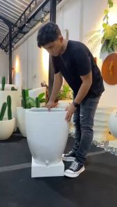 Produk E-commerce: Bak Mandi Fiber Resin Aestetik dengan Packing Kardus Gratis