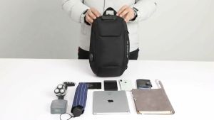 Tas Selempang Bag Coded Lock with USB Charger Port
