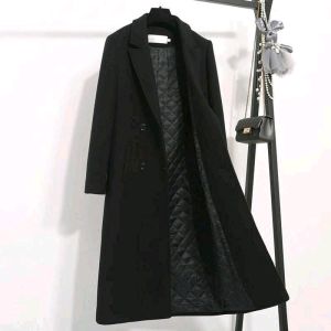 long coat blazer korean style jaket jubah umroh wanita hangat lengan panjang