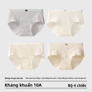 Quần lót tam giác AIMO cho nữ làm  vải cotton mỏng không đường may thoải mái kháng khuẩn