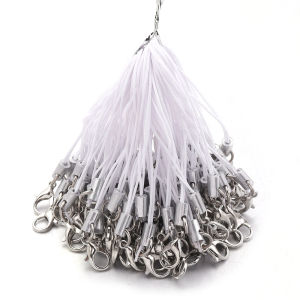 20/100Pcs Lobster Clasp Lanyard Strap Cords Mobile Phone Lanyard Polyester Key Chains For DIY Keychains Bags Pendant Accessories