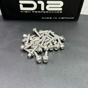 Ốc 5li23 đầu trụ ren xoắn innox 304 mẫu v3 có thể lắp được nhiều dòng pô e và các vị trí khác cho các dòng xe máy (giá 1c)
