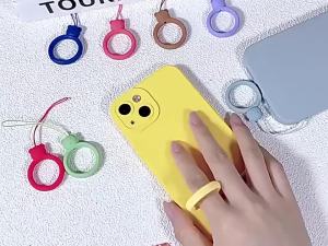 Dây Đeo Điện Thoại Di Động Bằng Silicon DYM Ring Lanyard Dây Đeo Chống Thất Lạc Cho iPhone Xiaomi Samsung - Phụ Kiện Mặt Dây Chuyền Thời Trang