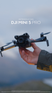 DJI Mini 5 Pro - 1-Inch Large CMOS Camera Drone | 4K/120fps True Vertical Shooting | 42GB Built-In Storage | 225° Gimbal Rotation | ActiveTrack 360°